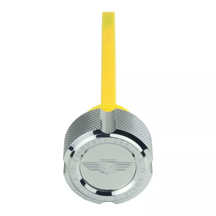 Figurati Designs STAINLESS STEEL Magnetic ENGINE Oil Dipstick For Milwaukee-Eight (M8) Motor (2017-Present Harley Touring Models)