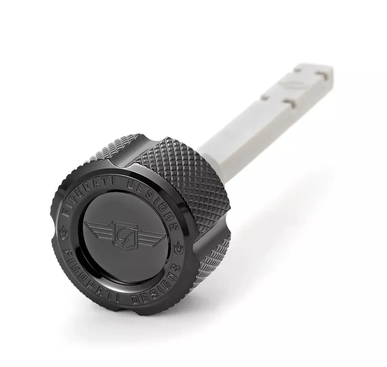 Figurati STAINLESS STEEL Magnetic TRANSMISSION Dipstick For ALL Harley Models With M8 Or Twin Cam Motor