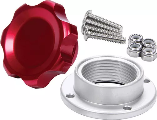 Filler Cap Red with Bolt-In Aluminum Bung Small ALL36182