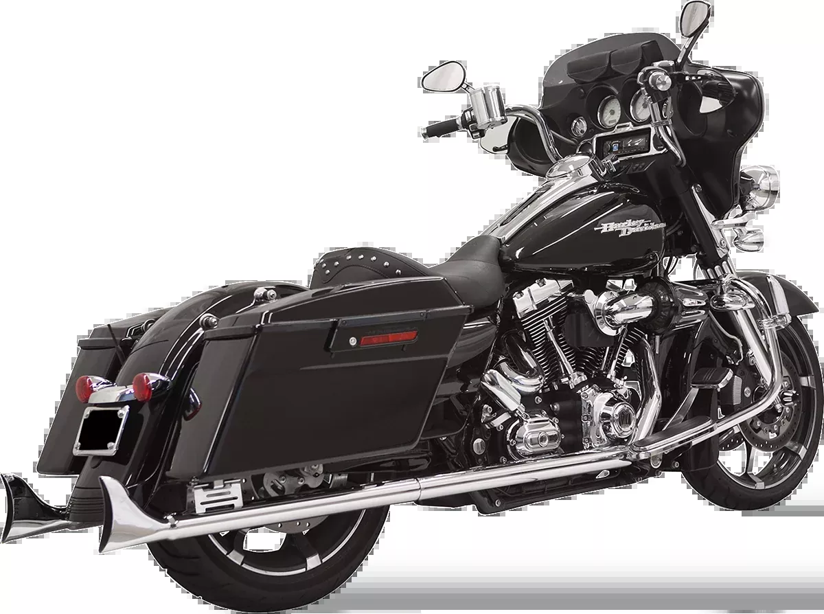 Fishtail Slip-On Mufflers – Chrome – Touring