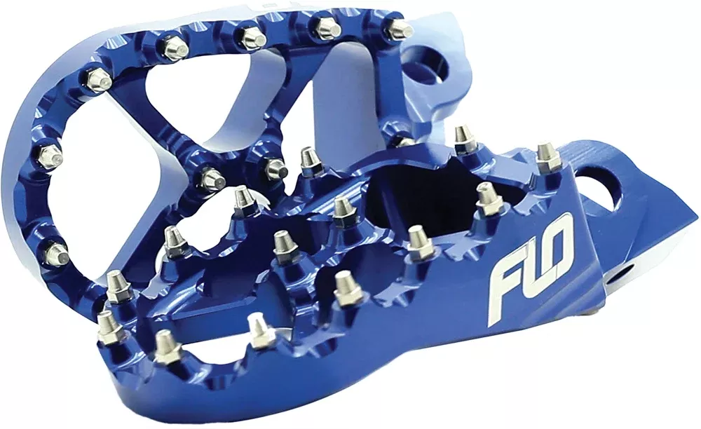 Flo Motorsports Pro Series Foot Pegs Blue-122-8021