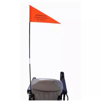 Folding Safety Flag with mounting hardware