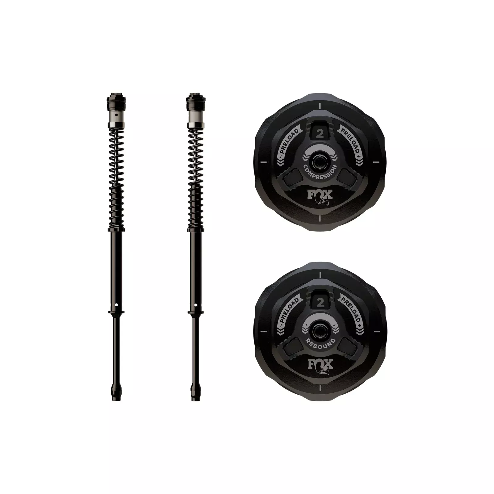 FOX - DUAL ADJUSTABLE CARTRIDGE KITS - DUAL ADJ 49MM CARTRIDGE KIT 06-17 DYNA