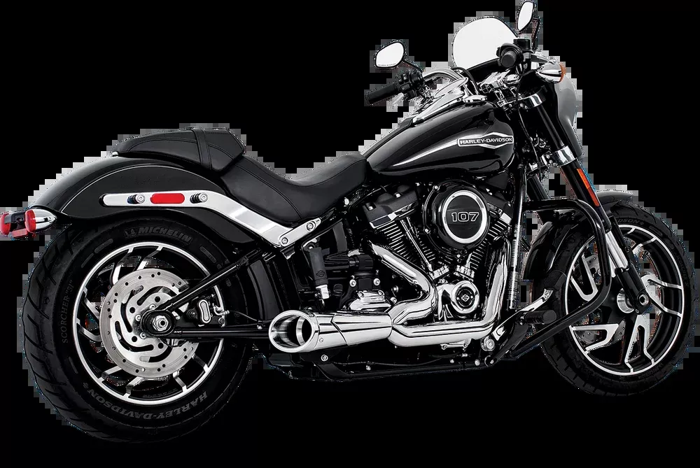 FREEDOM EXHAUST COMBAT SHORTY 2:1 HARLEY DAVIDSON SOFTAILS 18-25