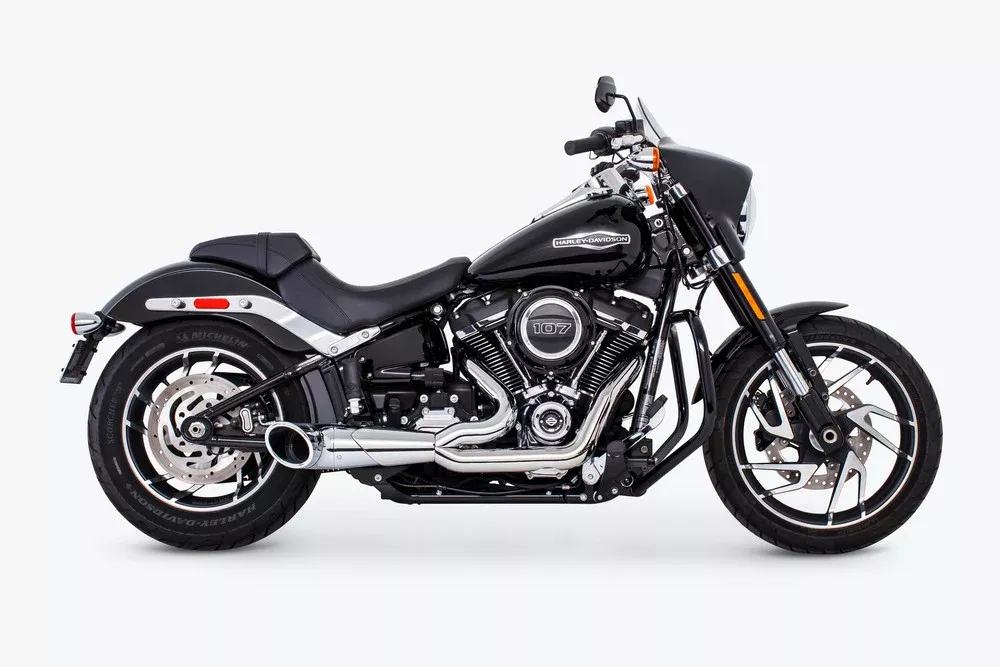 FREEDOM EXHAUST TURNOUT SHORTY 2:1 HARLEY DAVIDSON SOFTAILS 18-25
