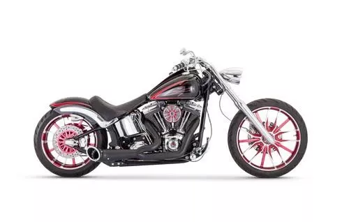 Freedom Performance Turnout for '86-17 Harley Davidson Softail Models - Black with Black Tip