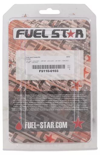 Fuel Star Fuel Star Hose & Clamp Kit Hon Crf80/100F Xr80/100R - FS110-0103