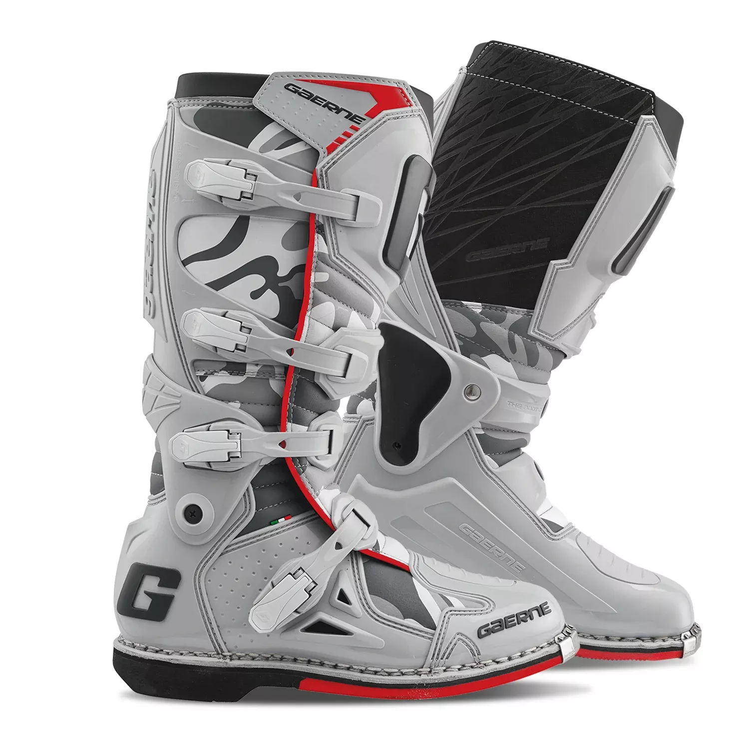 Gaerne Fastback Endurance Boots Snow Camo Sz 8-480-51908