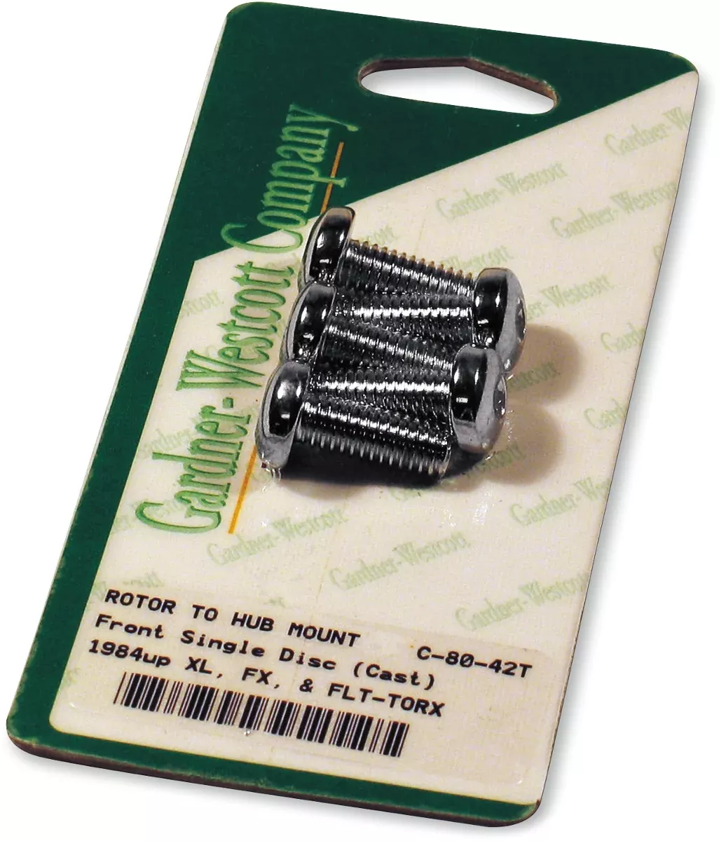 GARDNER-WESTCOTT Rotor Bolt Set - Cast - Chrome - C-80-42T