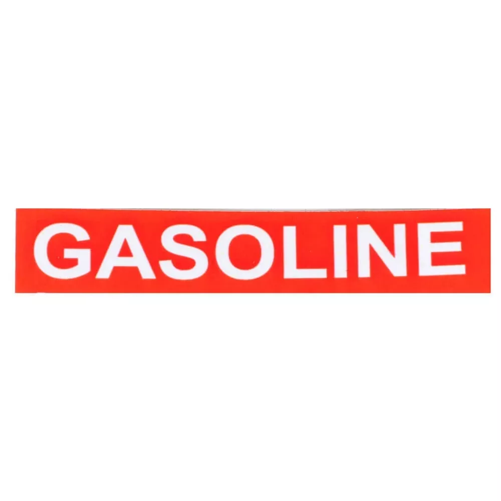 Gas Cap Decal (Gasoline); Oil Injected Scooters
