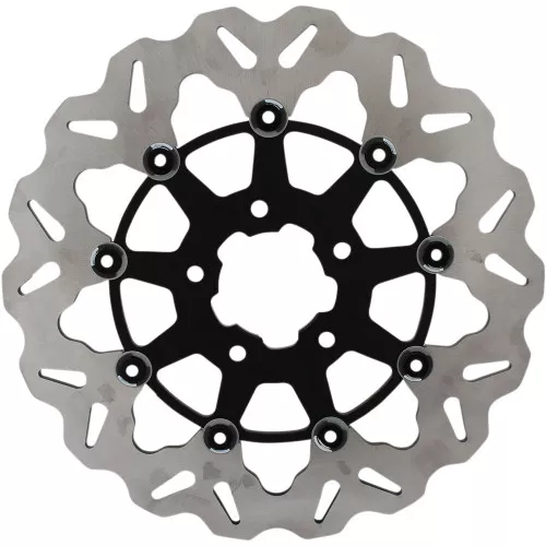 GBrakes 11.5" Full-Floating Wave Front Brake Rotor for 2000-2014 Harley* - Black