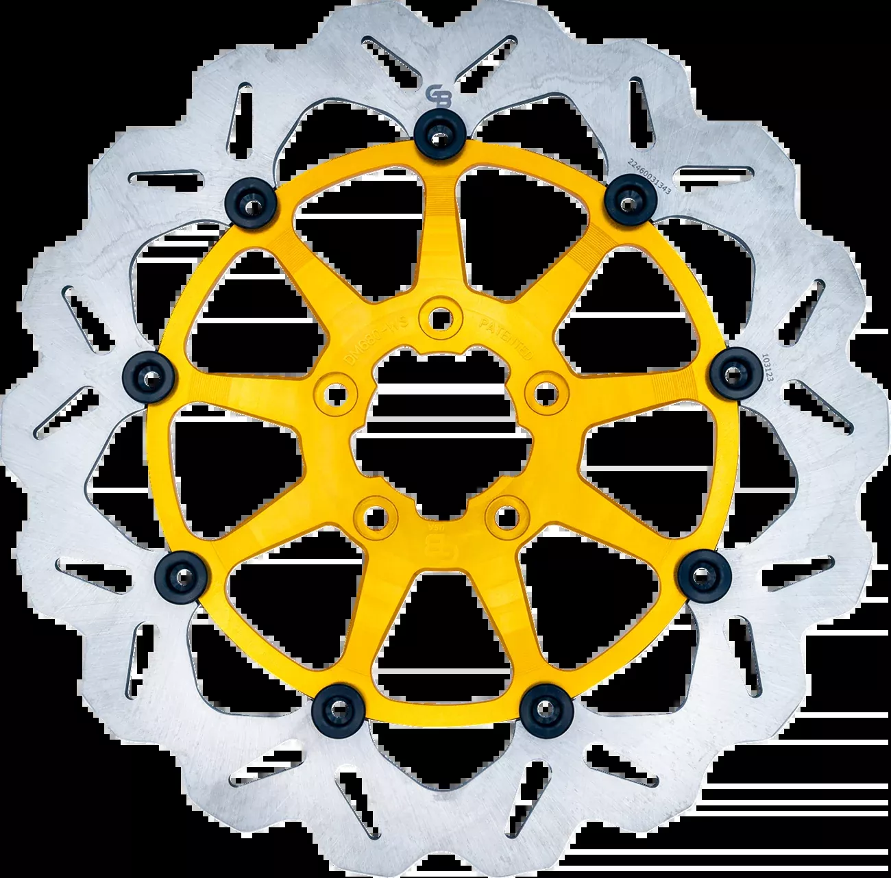 GBRAKES Brake Rotor - Front - Gold DF680CWS-G