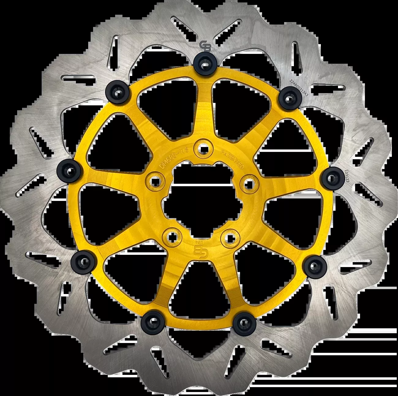 GBRAKES Brake Rotor - Front - Gold DF680CWSS-G