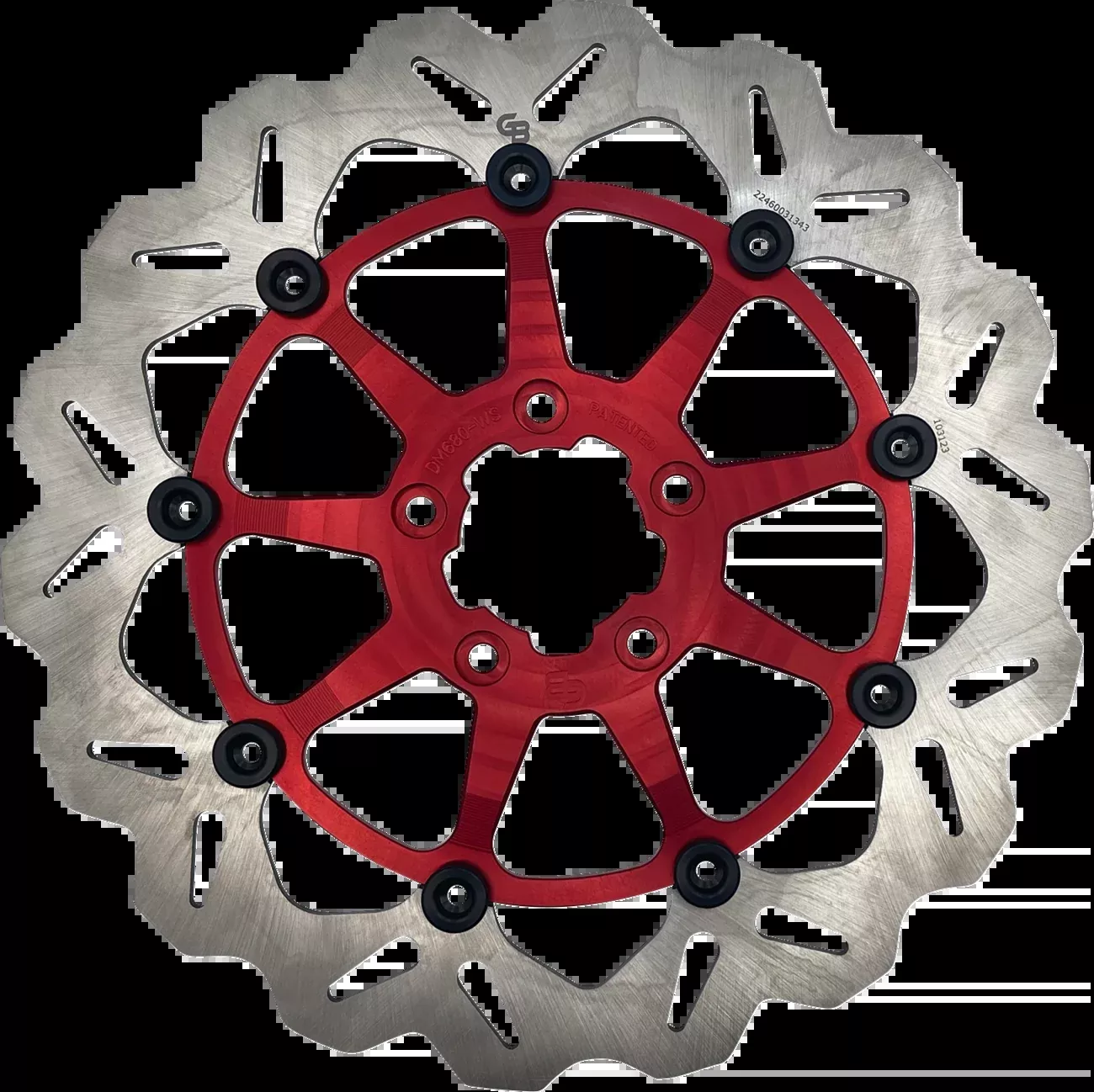 GBRAKES Brake Rotor - Front - Red DF680CWSS-R