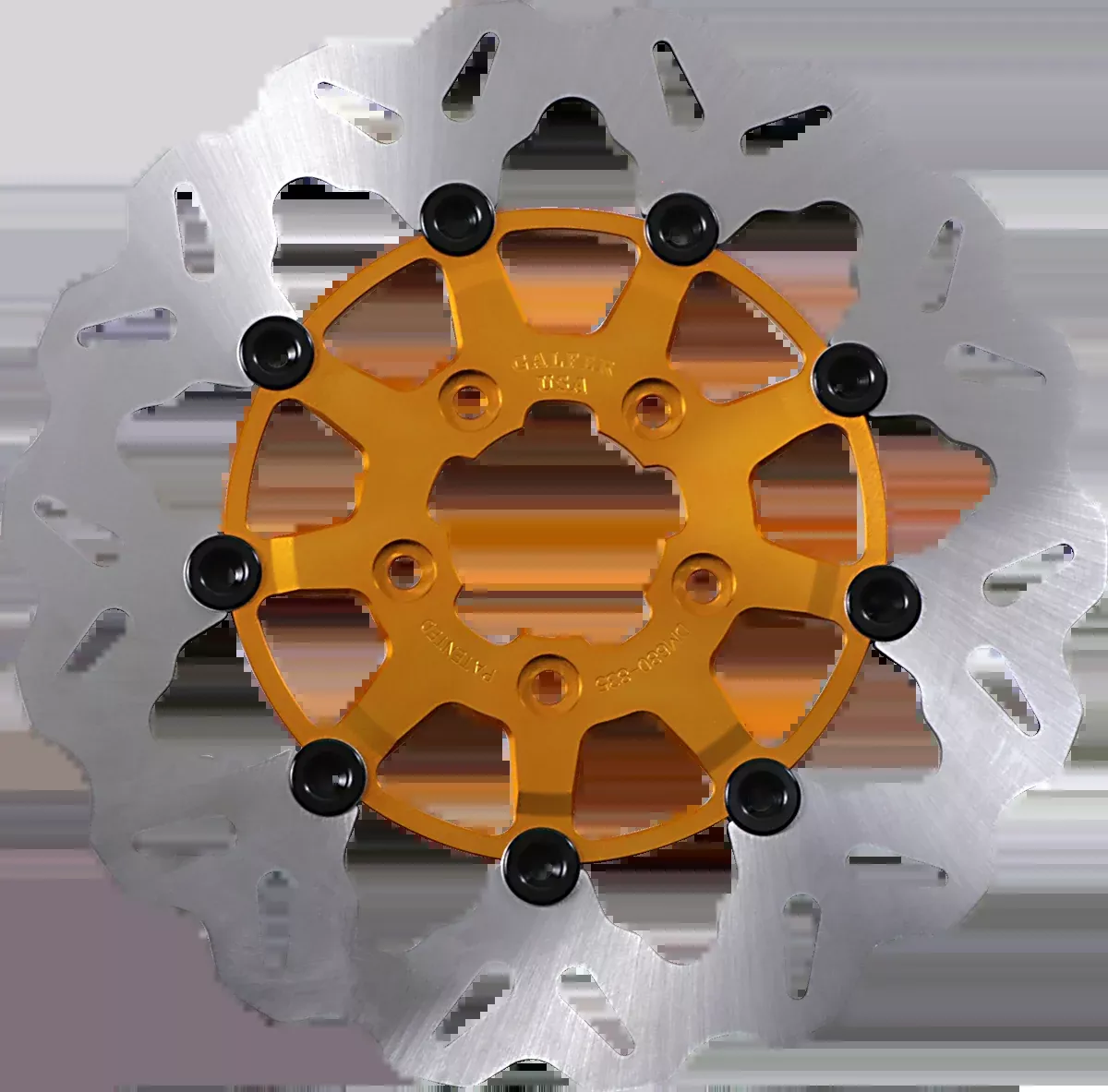 GBRAKES Front Wave Rotor - Gold Center DF680CW-G