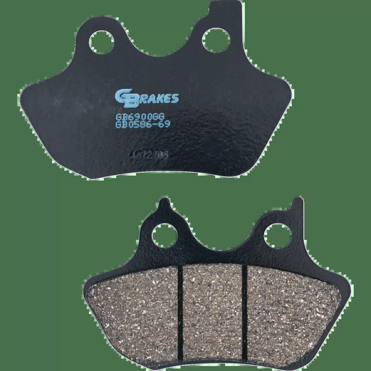 GBrakes Semi-Metallic Brake Pads - '00-'07 Harley Big Twin