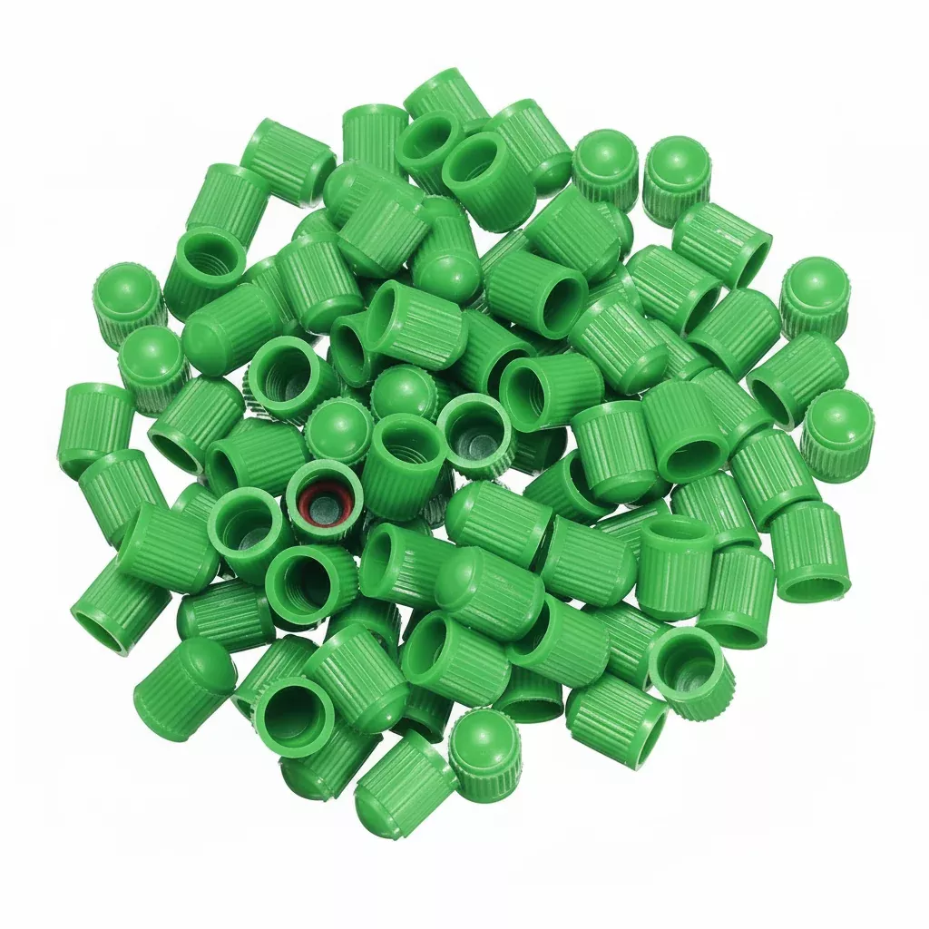 Green Nitrogen Tire Valve Stem Caps – N₂ Indicator 0.305″-32 Universal