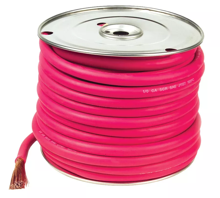 GROTE BATTERY CABLE 6 GA 25′ RED 82-6722