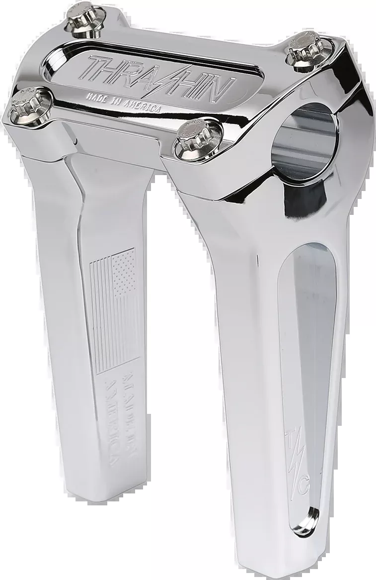 Handlebar Risers - Straight - 6" - Chrome