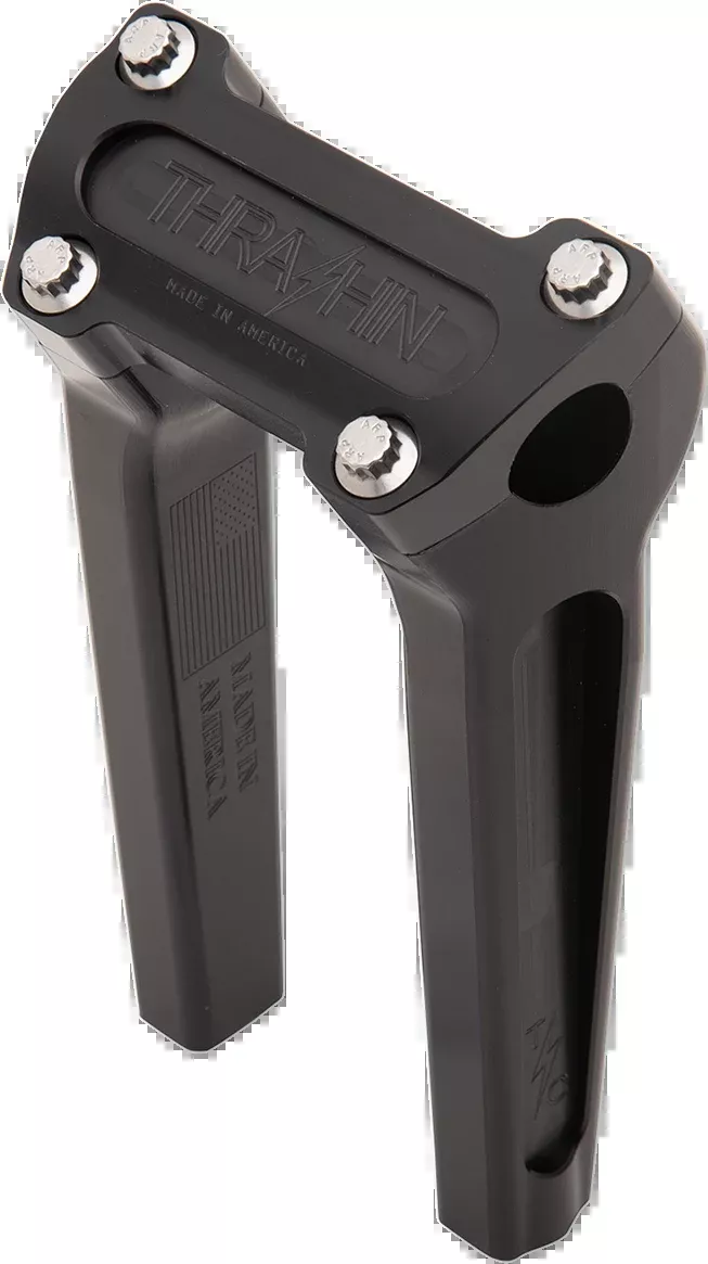 Handlebar Risers - Straight - 8" - Black