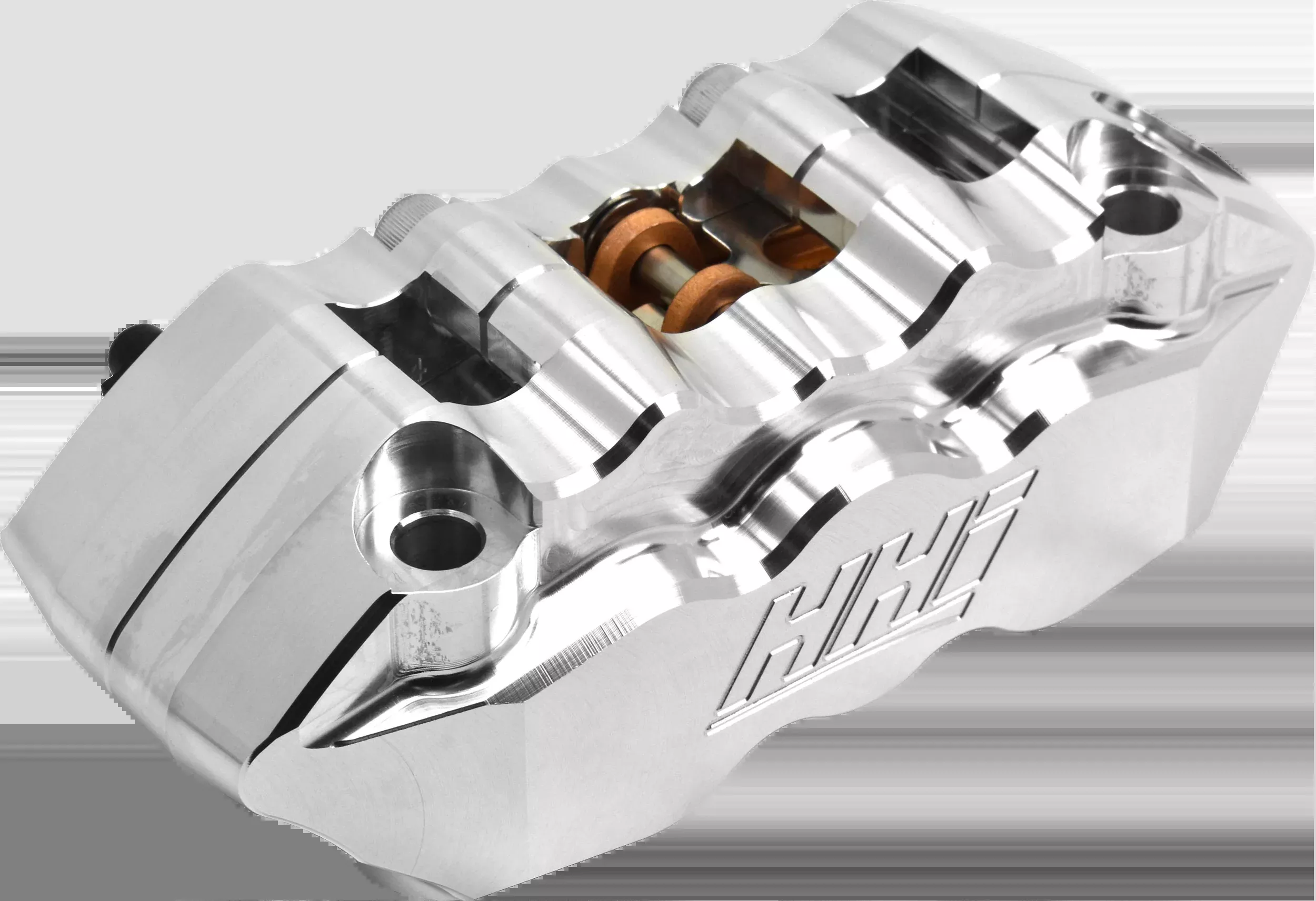 Hawg Halters 6 Pist Frt Radial Mnt Cal R/h Chrome 2000-up