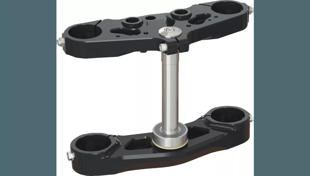 Hawg Halters X-21 Bolt-On Triple Tree Kit for '23-25 Harley Davidson FLHXSE CVO Street Glide and FLTRXSE CVO Road Glide - 62 mm - Black Anodized