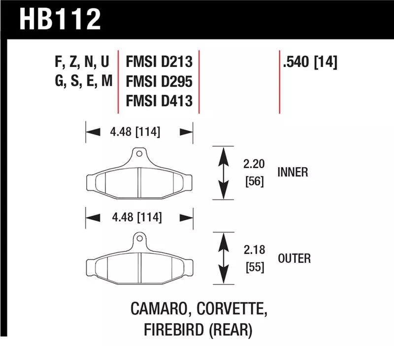 HAWK DTC-60 Brake Pad Sets