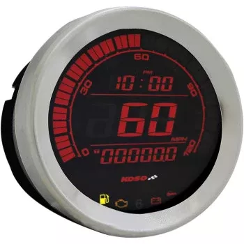 HD-02S | Speedometer | for Harley-Davidson | Silver + Black
