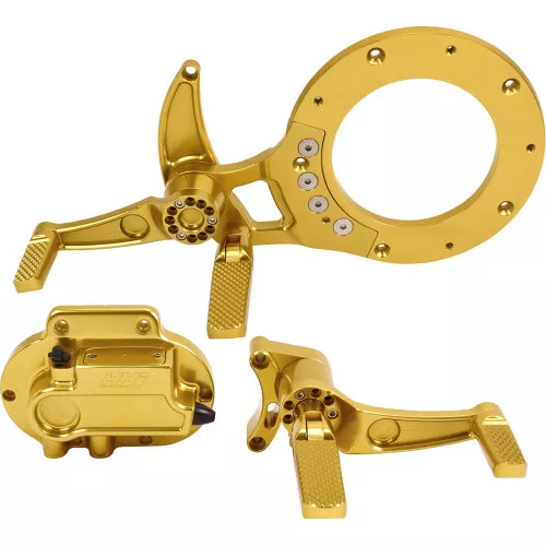 HHI Dominator Mid Control Conversion Kit for 2015-2023 Harley Touring* - Gold