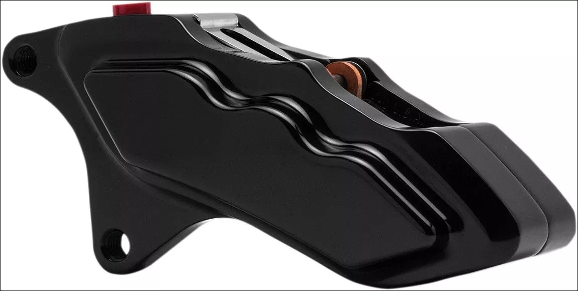 HHI Hawg Halters 6 Piston Black Left Side Caliper Harley Davidson 11.8 Dresser