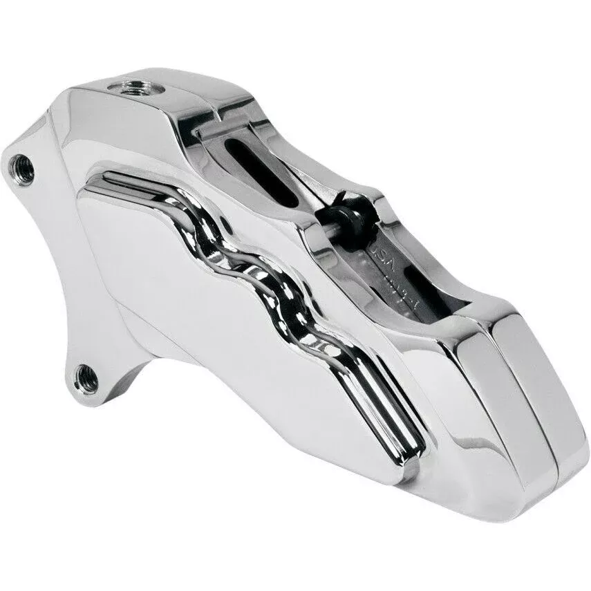 HHI Hawg Halters 6 Piston Chrome Left Side Caliper Harley Davidson 13" 00-20