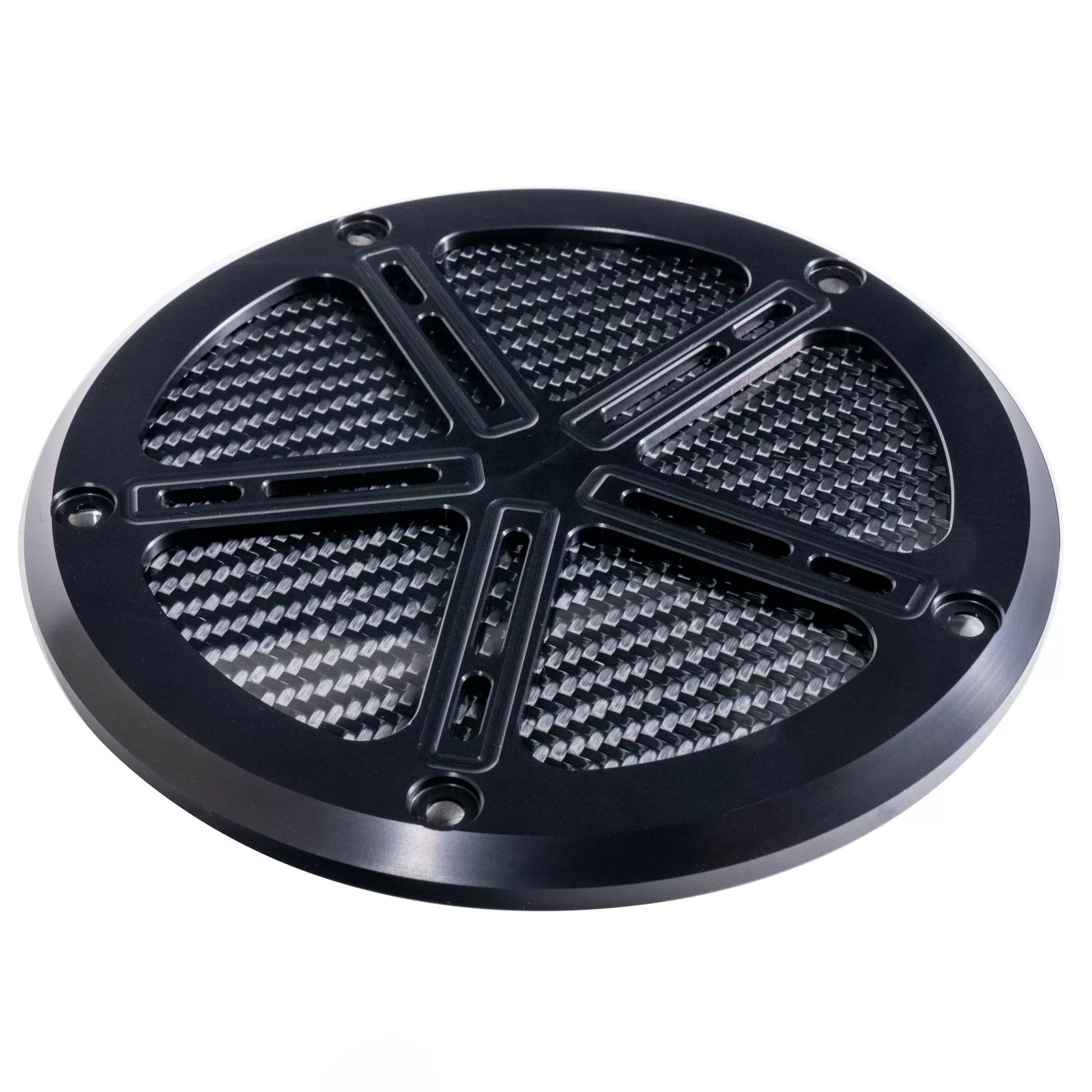 Hofmann Designs Signature Series Derby Cover with Carbon Insert M8 Softail