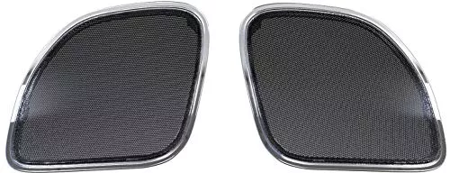 Hogtunes Road Glide Rushmore Front Grills with Chrome Trims