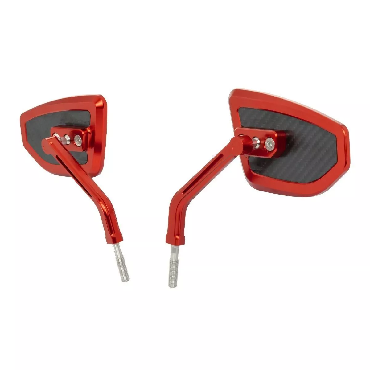 Hogworkz Anodized Performance Mirrors w/ Carbon Inlay for Harley Davidson Models (Select Color)