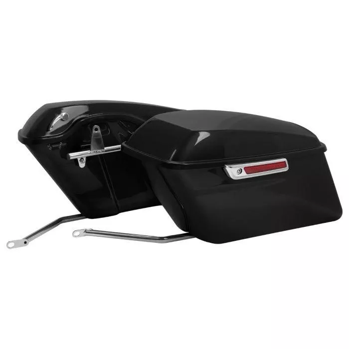 Hogworkz Color Matched Standard Saddlebag Conversion Kit w/ Chrome Hardware for '18-25 Harley Davidson Softail Models (See Fitments)