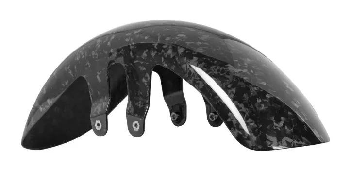 HogWorkz Gloss Forged Carbon Fiber Front Fender For Harley Touring 2023-2026