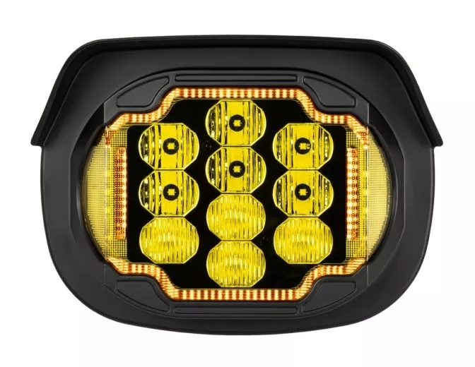 HogWorkz Goldtooth LED Performance Headlight For Harley Touring 2023-2026