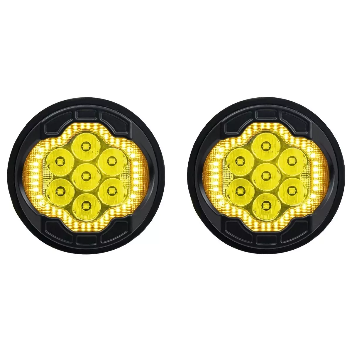 Hogworkz Goldtooth™ LED Performance Passing Lamps For Harley TOURING (1994-2025 SELECT MODELS)