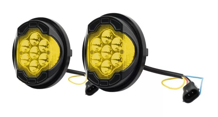 HogWorkz Goldtooth LED Performance Passing Lamps For Harley Touring 1994-2025