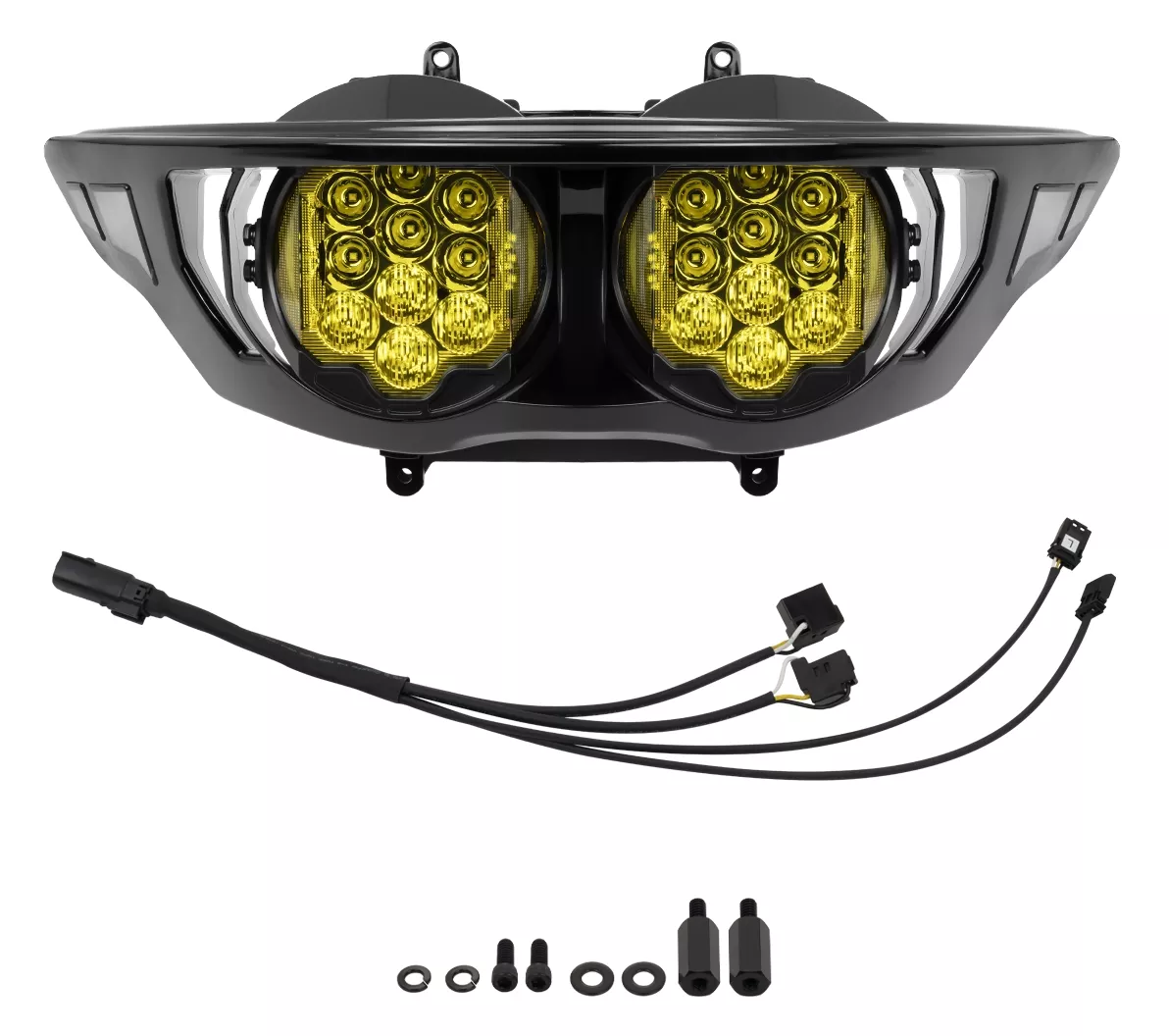 HogWorkz Goldtooth Performance LED Headlight For Harley Road Glide 2023-2026
