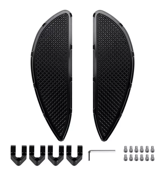 HogWorkz Heaterz Driver Floorboards For Harley Touring / Softail 1986-2026