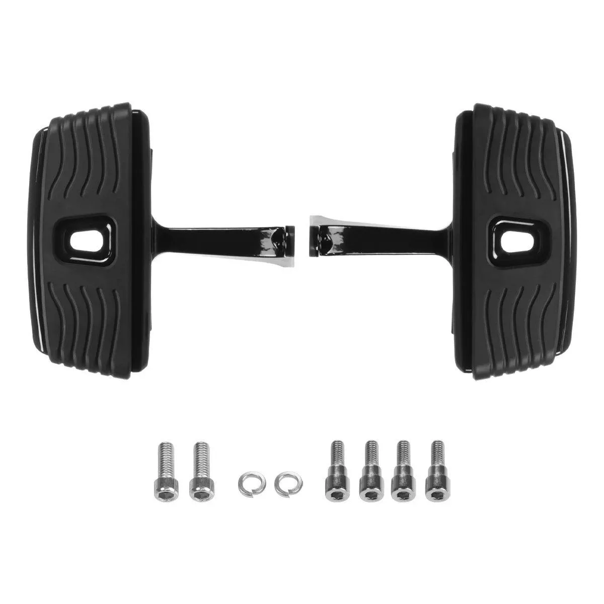 Hogworkz Riot Passenger Floorboards for '86- 25 Harley Davidson Touring, Trike & Softail