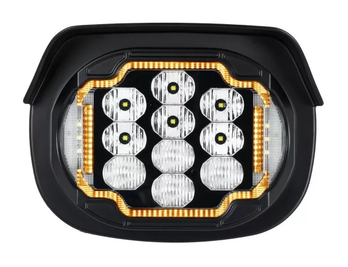 HogWorkz Silvertooth LED Performance Headlight For Harley Touring 2023-2026
