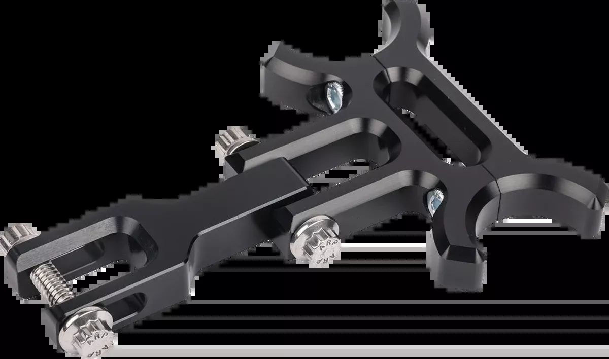 Holeshot riser gauge relocation mounting bracket - Black