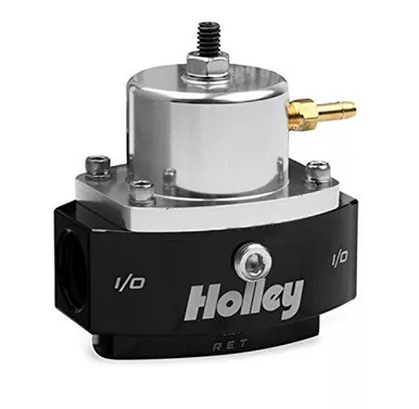 Holley Performance 12-880 Adjustable Billet By-Pass Fuel Regulator Black (12880)