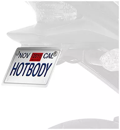 Hotbodies Racing 41102-1001 Gloss Black ABS License Plate Tag Bracket