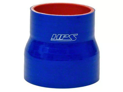 HPS 1-1/8" - 1-3/8" ID, 3" Length, Silicone Straight Reducer Coupler Hose, High Temp 4-ply Reinforced, 28mm - 35mm ID, Blue