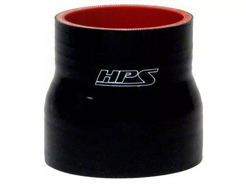 HPS 2-1/4″ – 3-1/2″ ID, 3″ Length, Silicone Straight Reducer Coupler Hose, High Temp 4-ply Reinforced, 57mm – 89mm ID, Black