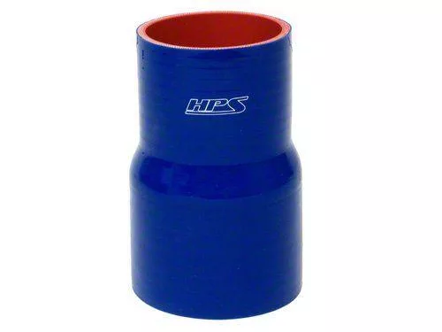 HPS 4″ – 5″ ID, 6″ Length, Silicone Straight Reducer Coupler Hose, High Temp 4-ply Reinforced, 102mm – 127mm ID, Blue