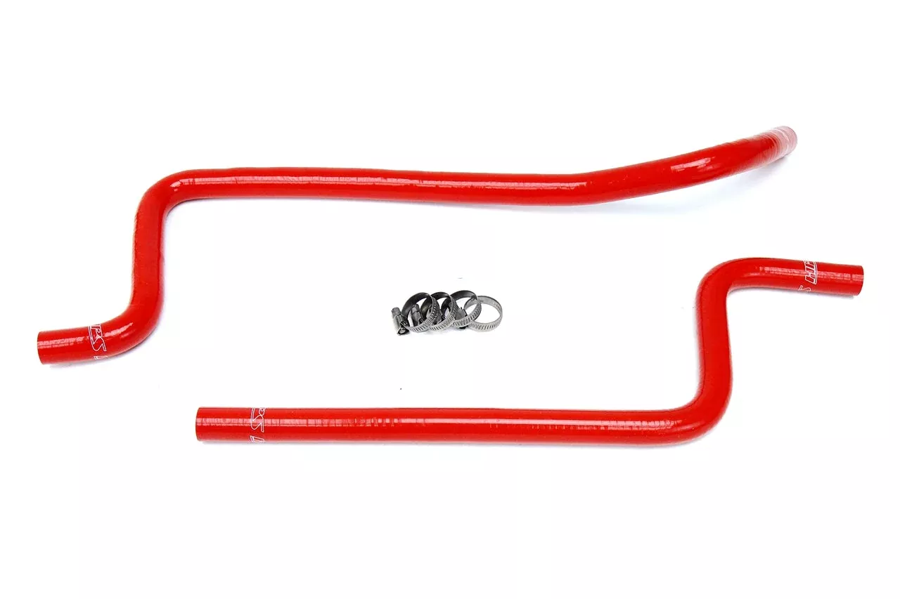 HPS Performance HPS Red Reinforced Silicone Heater Hose Kit Jeep 97-01 Wrangler TJ 4.0L Left Hand Drive